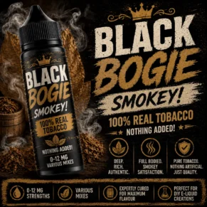 Black Bogie Tobacco E-liquid - Real Tobacco Extract Flavour