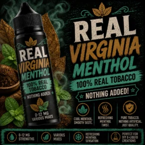 Pure Menthol Tobacco E-Liquid UK – Cool Fresh Menthol Tobacco Vape Juice