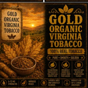 Gold Organic Virginia Tobacco - Real Tobacco E-liquid