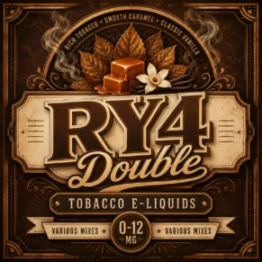 Just RY4 Tobacco E-Liquid UK – Classic Caramel Vanilla Tobacco Vape Juice