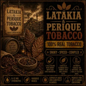 Latakia & Perique Tobacco - Real Tobacco E-liquid