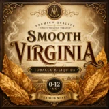 Smooth Virginia Tobacco E-Liquid – Mellow Leaf Flavour Smooth Virginia Tobacco E-Liquid product artwork featuring mellow leaf flavour and a gently sweet finish