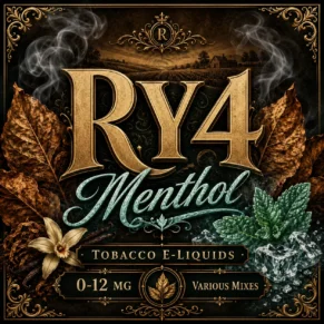 RY4 Menthol Tobacco E-Liquid UK – Cool Minty Caramel Tobacco Vape Juice