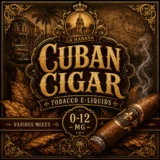 Cuban Cigar Tobacco E-Liquid product image featuring rich, smoky cigar-inspired tobacco flavour