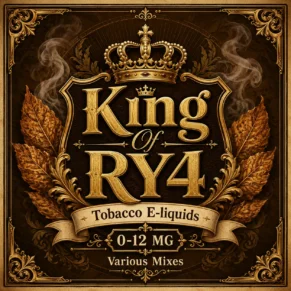 King of RY4 Tobacco E-Liquid UK – Ultimate Caramel Vanilla Tobacco Vape Juice