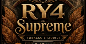 RY4 Supreme Tobacco E-Liquid UK – Sweet Vanilla Caramel Tobacco Vape Juice