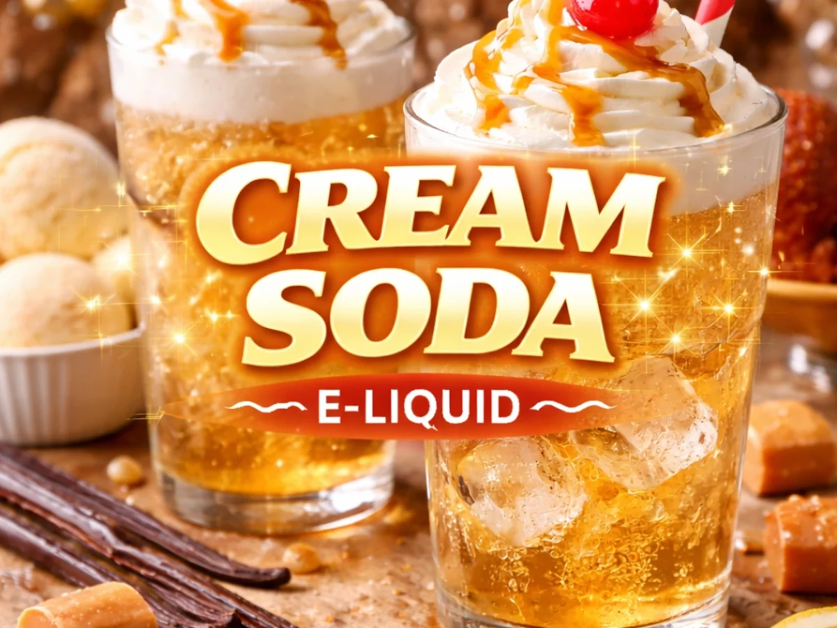 Cream Soda E-Liquid | Fizzy Vanilla Cream Vape Juice UK