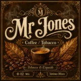Mr Jones Tobacco E-Liquid UK – Dark Coffee & Rich Tobacco Vape Juice