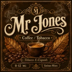 Mr Jones Tobacco E-Liquid UK – Dark Coffee & Rich Tobacco Vape Juice