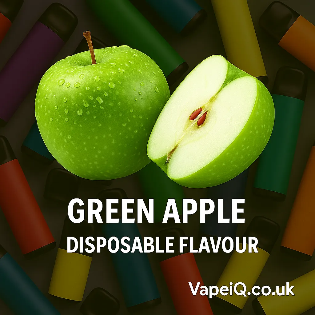 Green Apple Ice Disposable Vape E-liquid by VapeiQ Green Apple Ice Disposable Vape E-liquid by VapeiQ