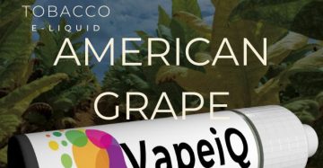 NEW! American Grape 100% Real Tobacco  E-liquid