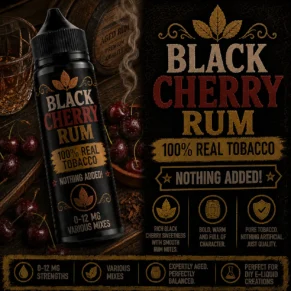 Black Cherry Rum Tobacco - Real Tobacco E-liquid