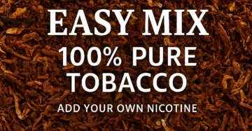 Add Your Own Nicotine – 100% NET Tobacco E-liquid