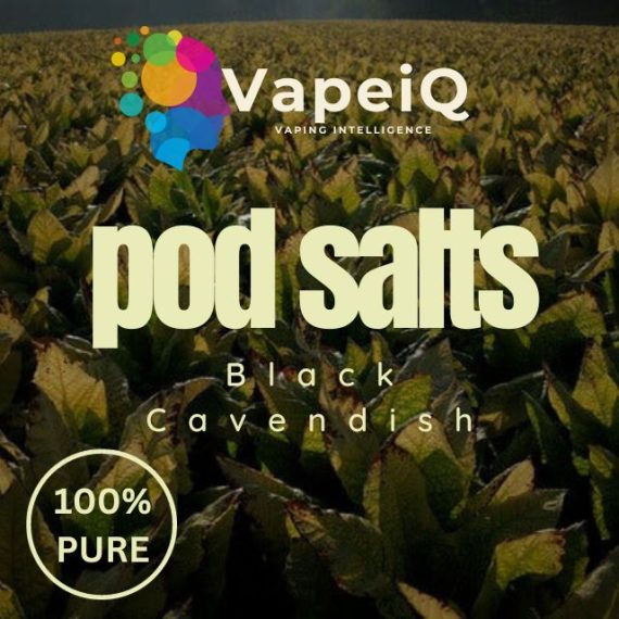 Black Cavendish 100% Tobacco Pod Salts