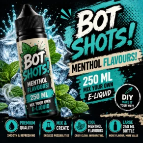 Menthol Bottle Flavour Shots for DIY Mixing