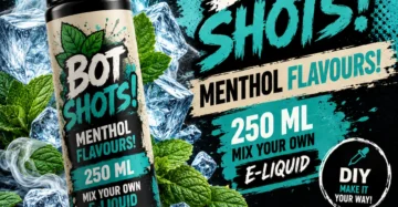 Menthol Bottle Flavour Shots for DIY Mixing