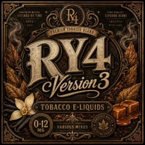 RY4 Version 3 Tobacco E-Liquid UK – Advanced Caramel Tobacco Vape Juice