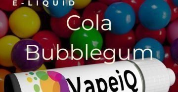 NEW! Cola Bubblegum Shortfill E-liquids by VapeiQ