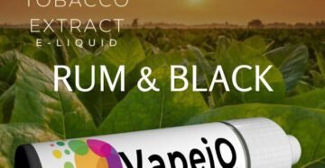 NEW! Rum & Black Tobacco E-liquid - 100% (NET) Tobacco