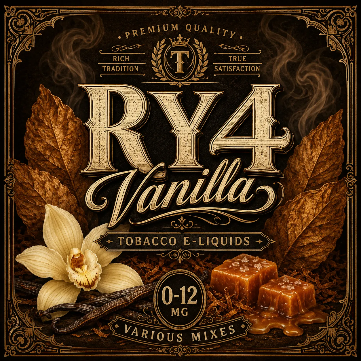 RY4 Vanilla Tobacco E-Liquid UK – Classic Vanilla Caramel Tobacco Vape Juice RY4 Vanilla Tobacco E-Liquid UK – Classic Vanilla Caramel Tobacco Vape Juice