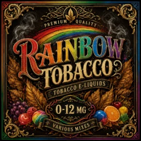 Rainbow Tobacco E-Liquid UK – Sweet Mixed Flavour Tobacco Vape Juice