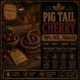 Black Pig Tail Cherry Tobacco - Real Tobacco E-liquid