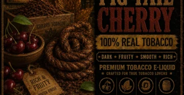 Black Pig Tail Cherry Tobacco - Real Tobacco E-liquid