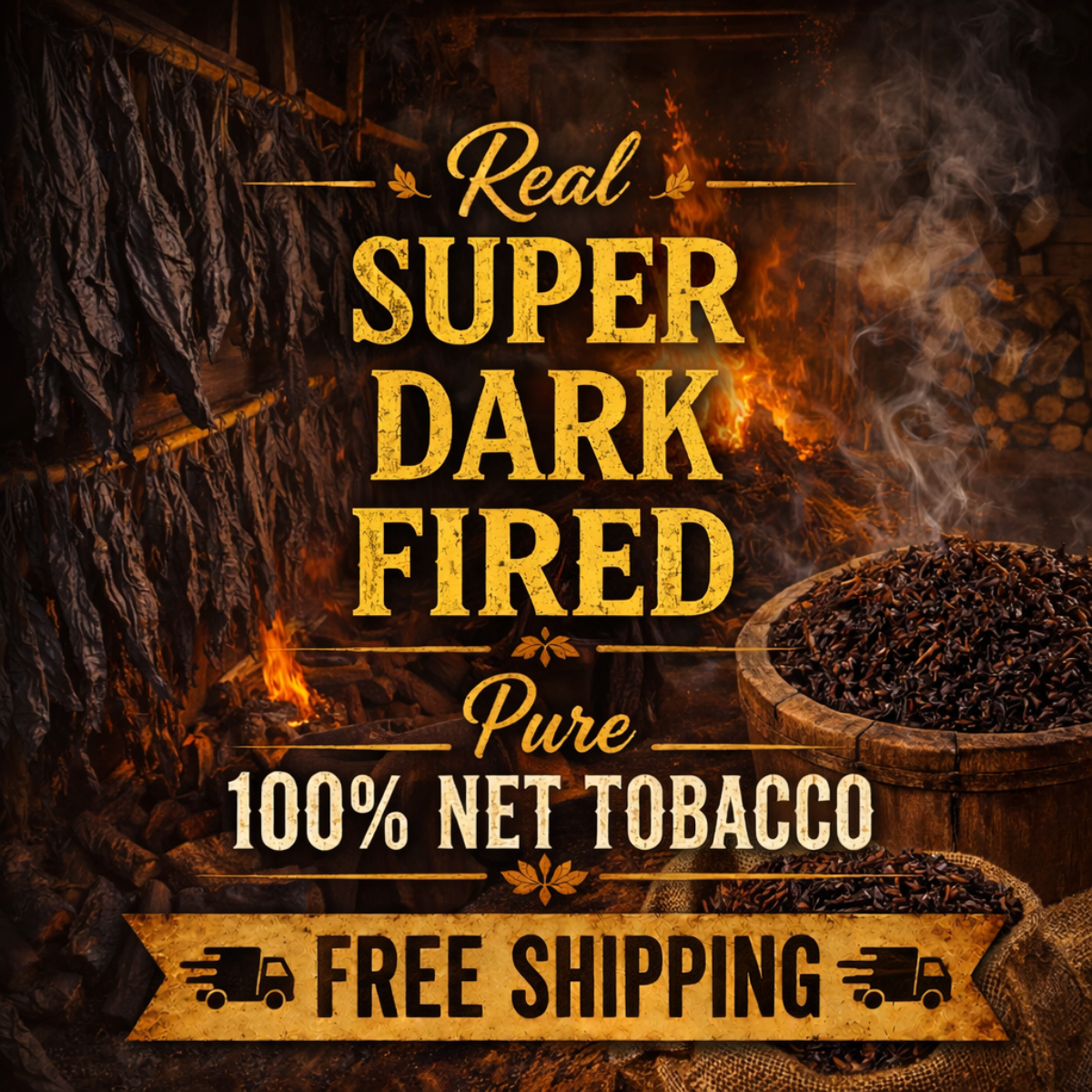 Super Dark Fired Tobacco E-liquid. Real Tobacco Vape Flavour