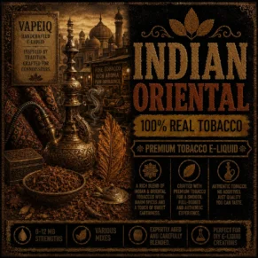 Indian Oriental 100% Tobacco E-liquid