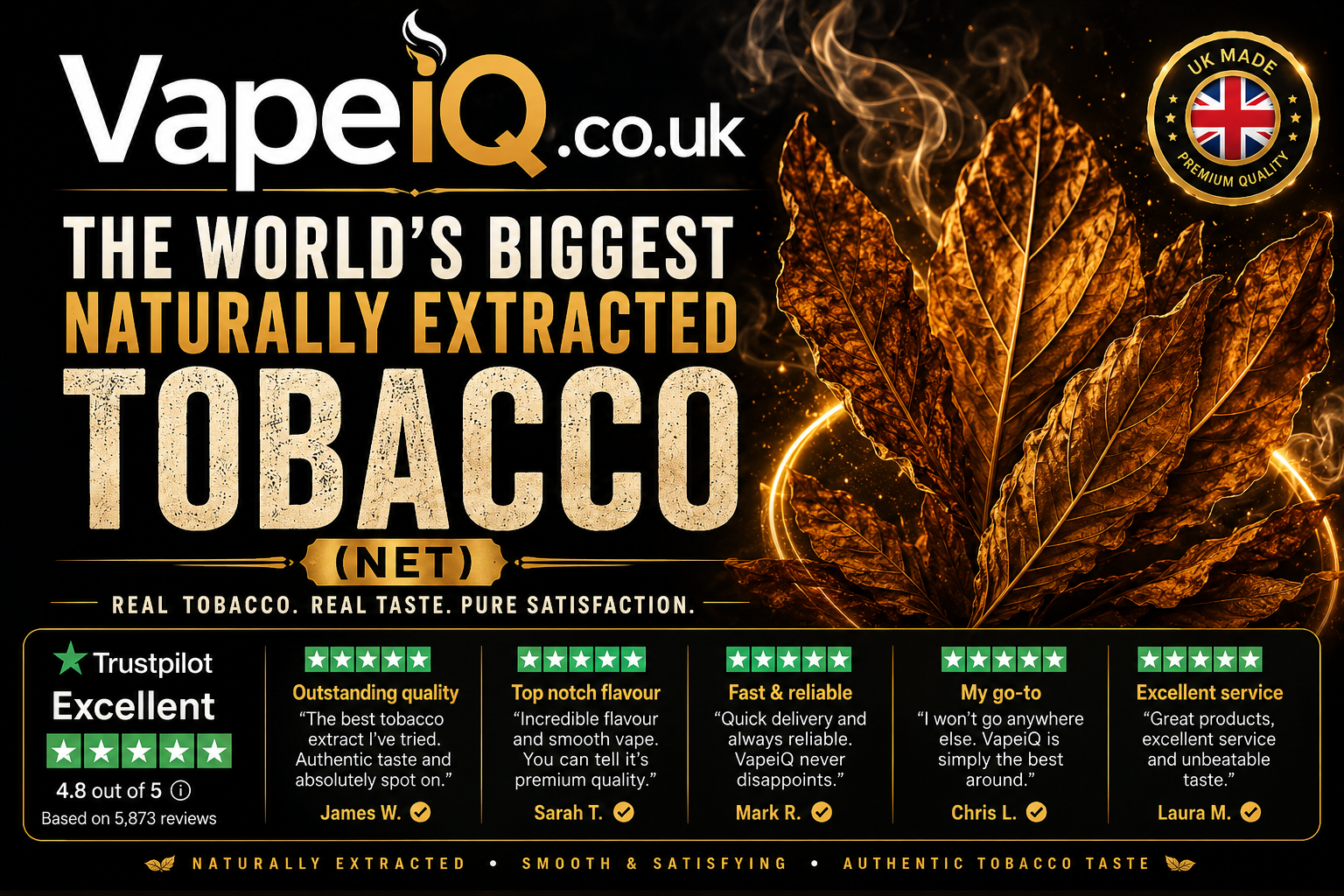 Premium Tobacco E-liquids uk made
